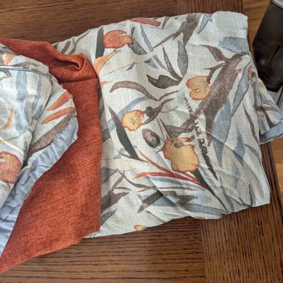 Fieldcrest 100% Cotton Floral King Duvet Cover Set. 2 Shams +1 Pillowcase - Picture 1 of 3